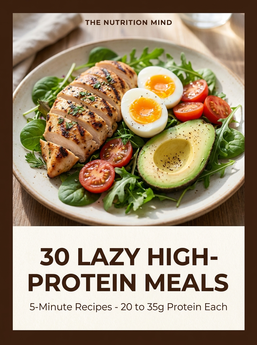 30 Lazy High-Protein Meals guide cover